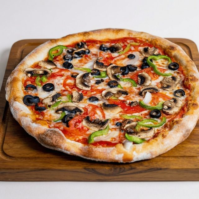Veggie Lover/De Vegetales Pizza.