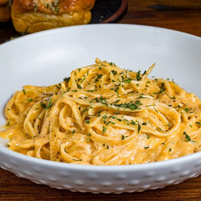 Linguine Pasta with Chipotle Sauce.
