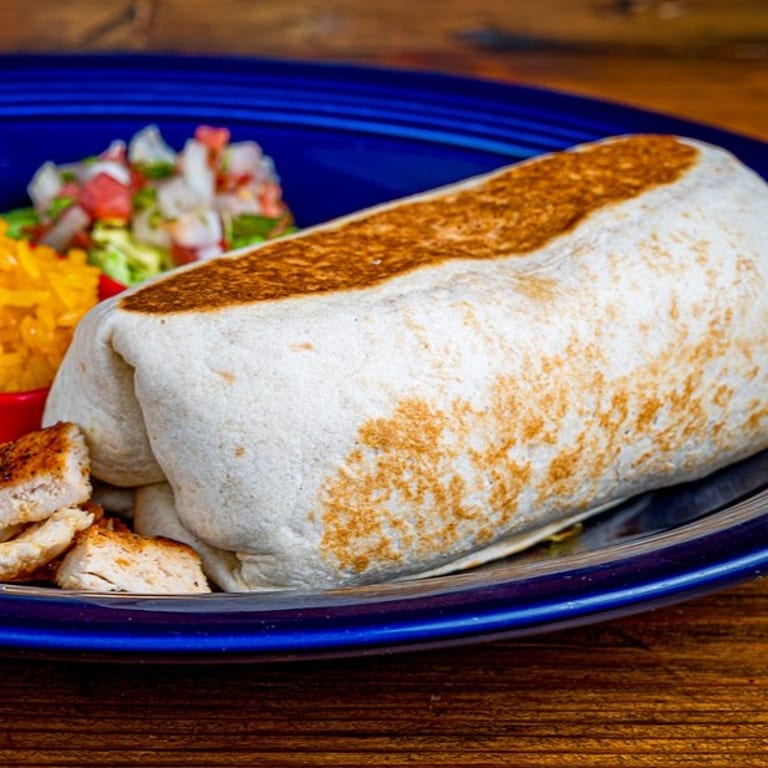 Delicious Chicken Burrito Awaits