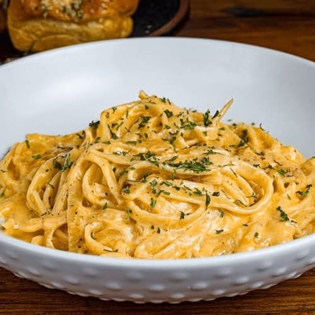 Penne Pasta with Chipotle Sauce.